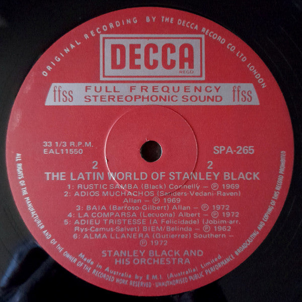 Stanley Black : The Latin World Of Stanley Black (LP, Comp)