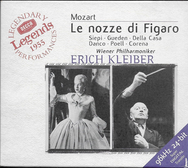Wolfgang Amadeus Mozart, Erich Kleiber, Cesare Siepi, Lisa Della Casa, Alfred Poell, Hilde Güden, Fernando Corena, Wiener Staatsopernchor, Wiener Philharmoniker : Le Nozze Di Figaro (3xCD, Album, RM)