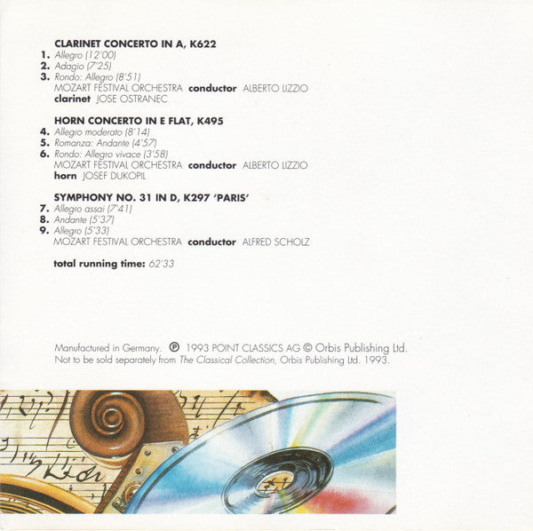 Wolfgang Amadeus Mozart : Melodic Masterpieces (CD, Comp)