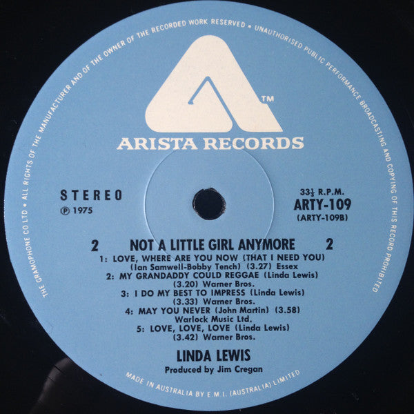 Linda Lewis : Not A Little Girl Anymore (LP, Album)