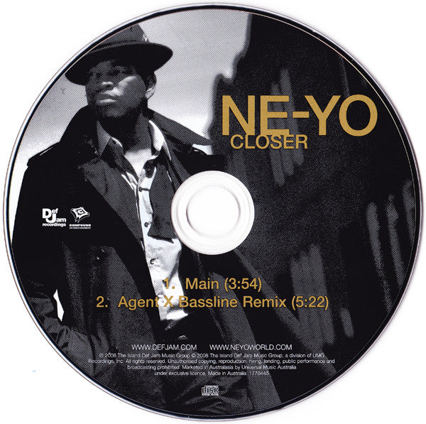 Ne-Yo : Closer (CD, Single)