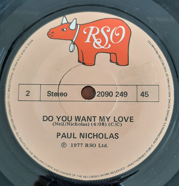 Paul Nicholas : Heaven On The 7th Floor (7", Single)