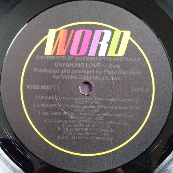 Evie (2) : Unfailing Love (LP)