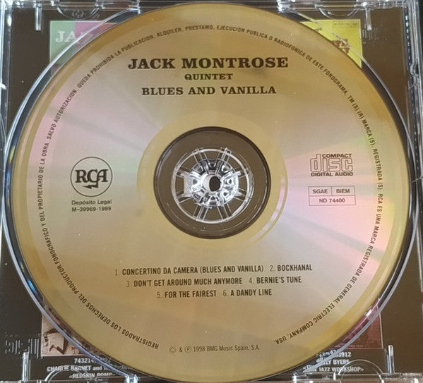 Jack Montrose Quintet*, Red Norvo : Blues And Vanilla (CD, Album)