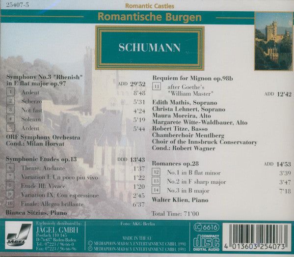 Schumann* : Burg Rheinstein Am Rhein (CD, Comp)