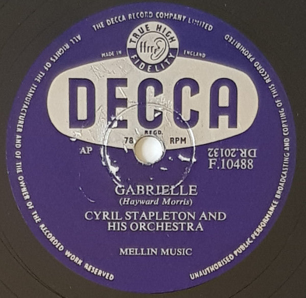 Cyril Stapleton And His Orchestra : Elephant Tango / Gabrielle (Shellac, 10")