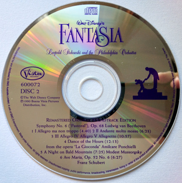 Leopold Stokowski and the The Philadelphia Orchestra : Walt Disney's Fantasia (2xCD, Album, RM)