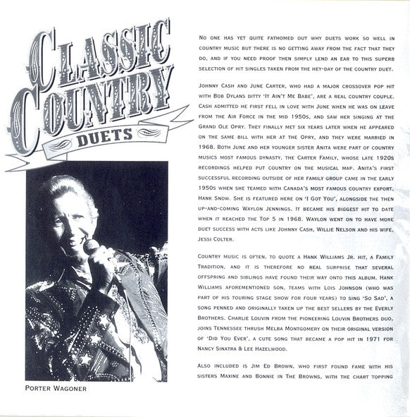 Various : Classic Country Duets (2xCD, Comp)