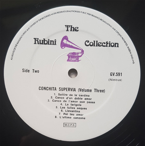 Conchita Supervia : Conchita Supervia (Volume Three) (LP, Album, Comp, Mono)