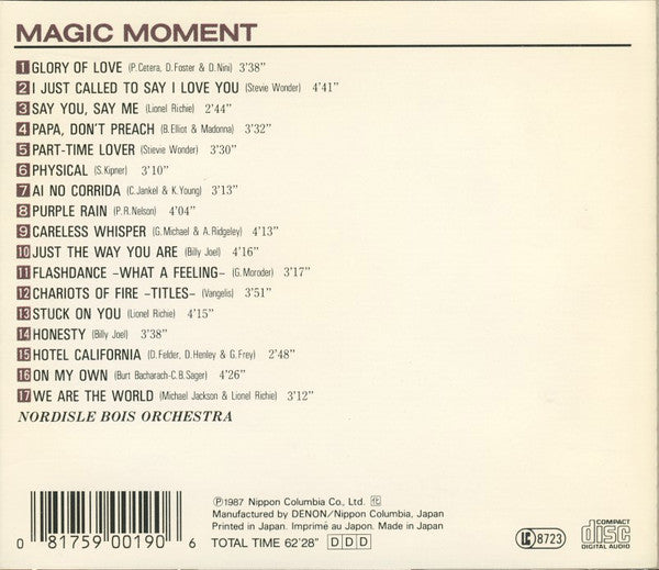 Nordisle Bois Orchestra : Magic Moment (CD, Album)