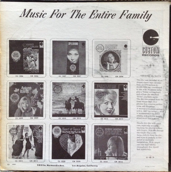 Lush Strings : Sweet Leilani And Other Hawaiian Favorites (LP)