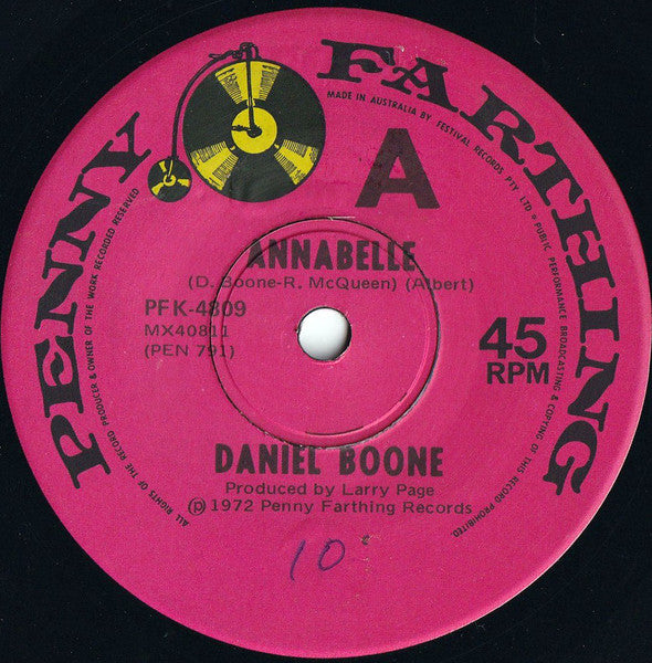 Daniel Boone : Annabelle (7", Single)