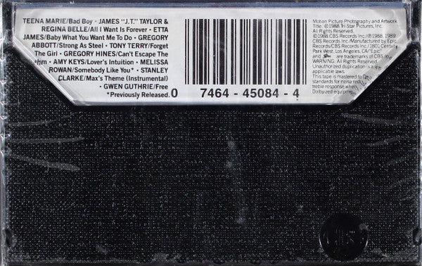 Various : Music From The Original Motion Picture Soundtrack "Tap" (Cass, Album)
