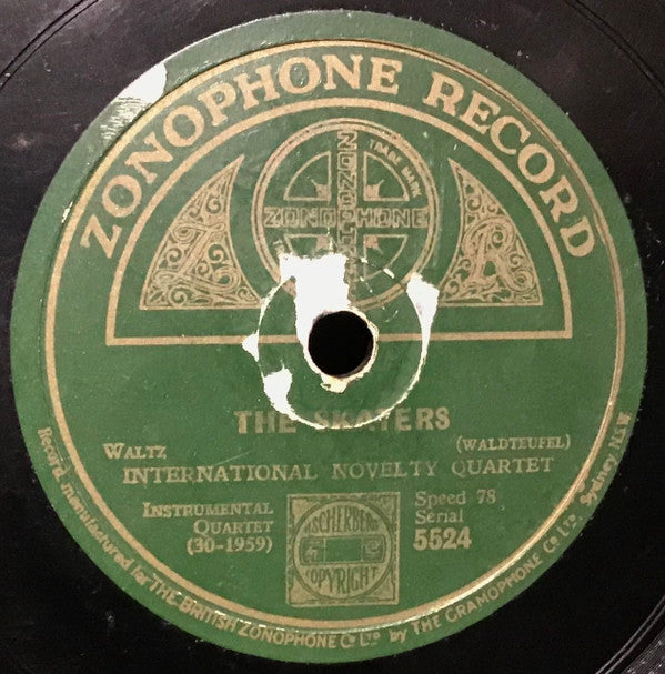 International Novelty Quartet : Teddy Bear’s Picnic / The Skaters (Shellac, 10")