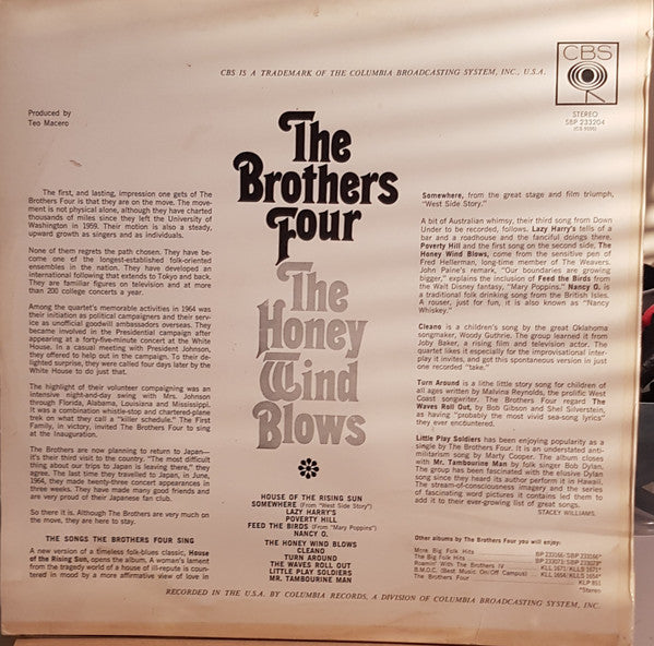 The Brothers Four : The Honey Wind Blows (LP)