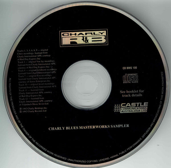 Various : The Charly Blues Masterworks Sampler (CD, Comp, Smplr)