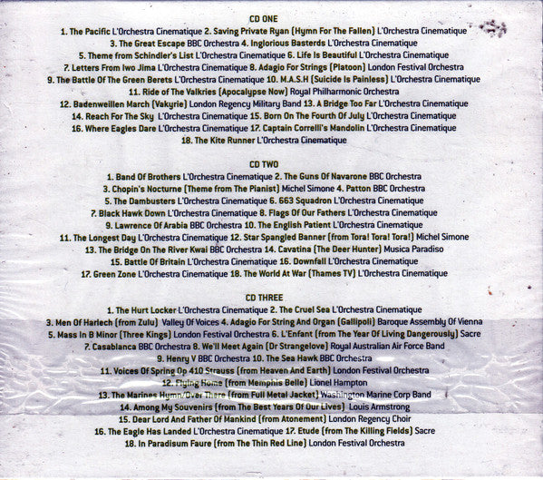 Various : The Greatest War Movies Themes (3xCD, Comp)