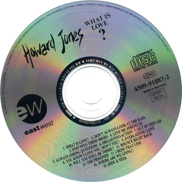 Howard Jones : What Is Love? 15 Classic Tracks (CD, Comp)