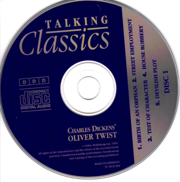 Charles Dickens (2) Read By Martin Jarvis : Oliver Twist (2xCD)