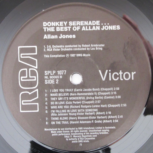Allan Jones (5) : Donkey Serenade . . . The Best Of Allan Jones (LP, Comp, RE)