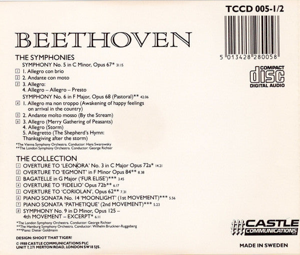 Beethoven* : The Symphonies / The Collection (2xCD, Comp)