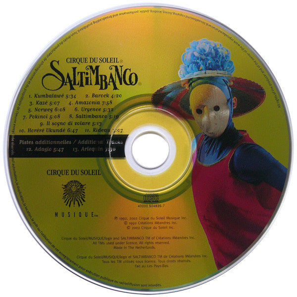 Cirque Du Soleil : Saltimbanco (CD, Album, RE, RM)