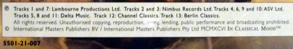 Various : Nights In Vienna (CD, Comp, wit)