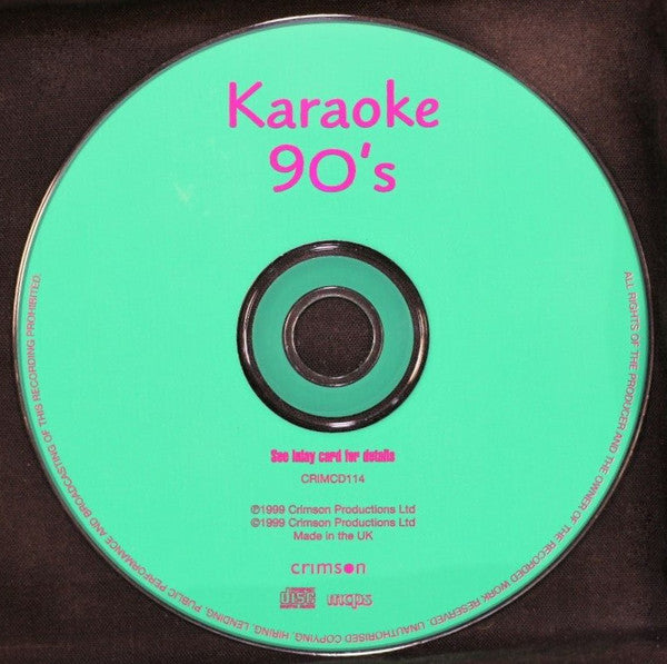 Unknown Artist : Karaoke 90's (CD+G)