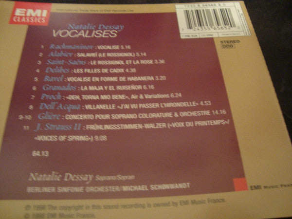Natalie Dessay, Berliner Sinfonie-Orchester*, Michael Schønwandt : Vocalises (CD, Album)