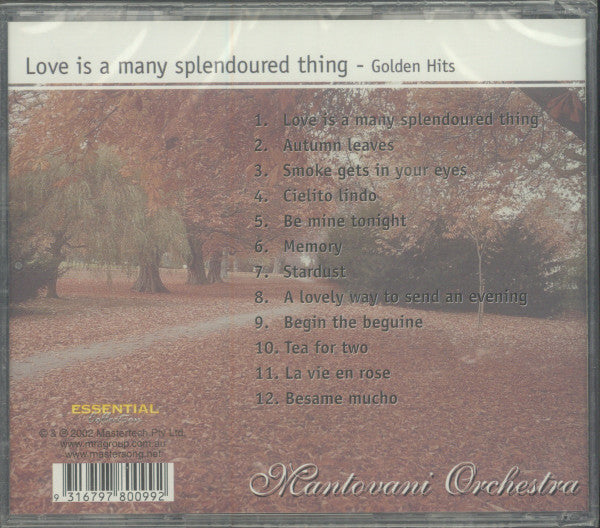 Mantovani Orchestra* : Love Is A Many Splendoured Thing - Golden Hits (CD, Album)