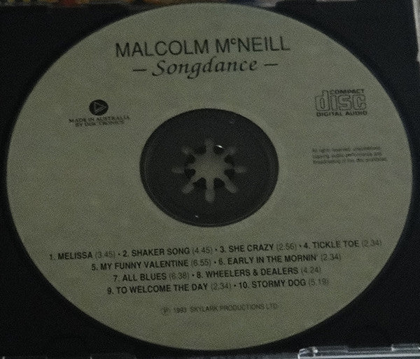 Malcolm McNeill : Songdance (CD, Album)