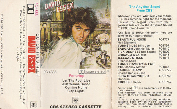 David Essex : Out On The Street (Cass, Album, Dol)
