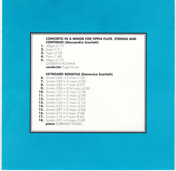 Domenico Scarlatti, Alessandro Scarlatti : Instrumental Masterpieces (CD, Comp)