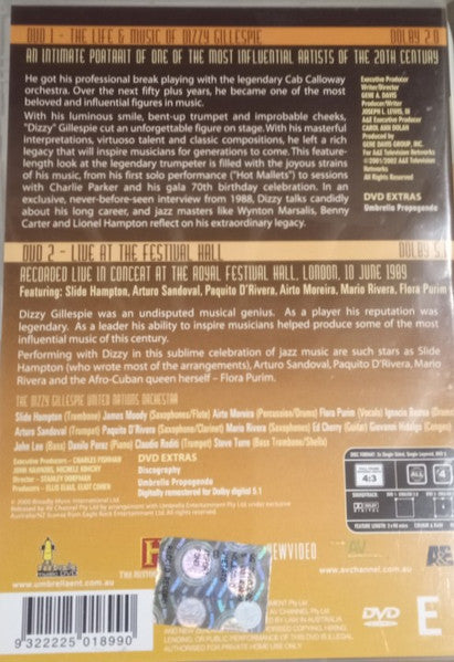 Dizzy Gillespie : The Life And Music Of Dizzy Gillespie (2xDVD, PAL, Dol)