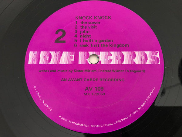 The Medical Mission Sisters And Friends : Knock, Knock (LP, Album, Mono)