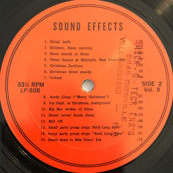 No Artist : Sound Effects Vol. 8 (LP)