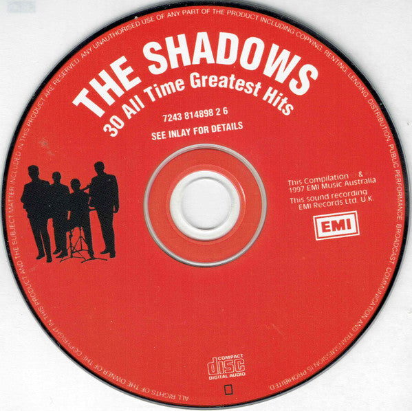 The Shadows : 30 All Time Greatest Hits (CD, Comp)