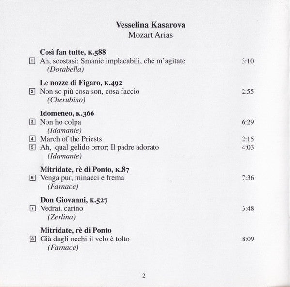 Vesselina Kasarova, Sir Colin Davis, Staatskapelle Dresden : Mozart Arias (CD, Album)