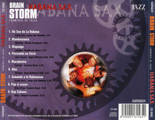 Habana Sax : Brain Storm (Tormenta De Ideas) (CD)