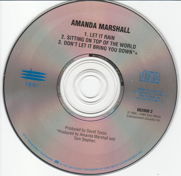 Amanda Marshall : Let It Rain (CD, Single)