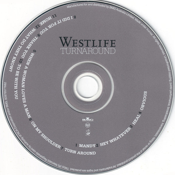 Westlife : Turnaround (CD, Album, Copy Prot., Enh)