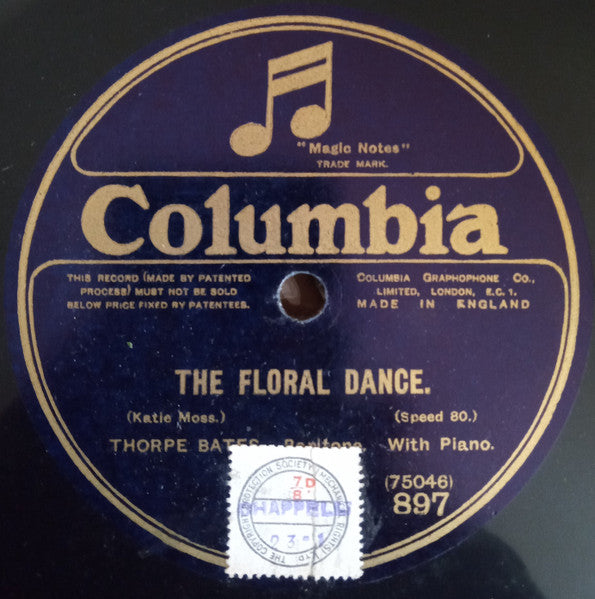 Thorpe Bates : The Trumpeter / The Floral Dance (Shellac, 12", 80 RPM)