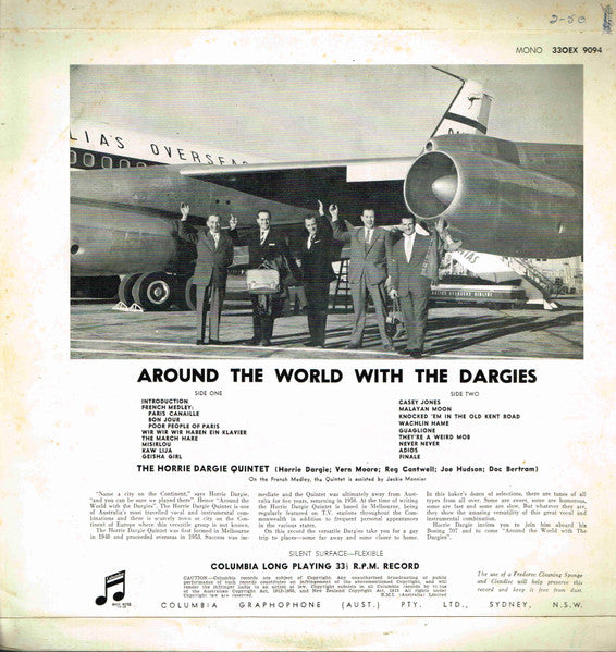 The Dargies : Around the World with the Dargies (LP, Album, Mono, RE)