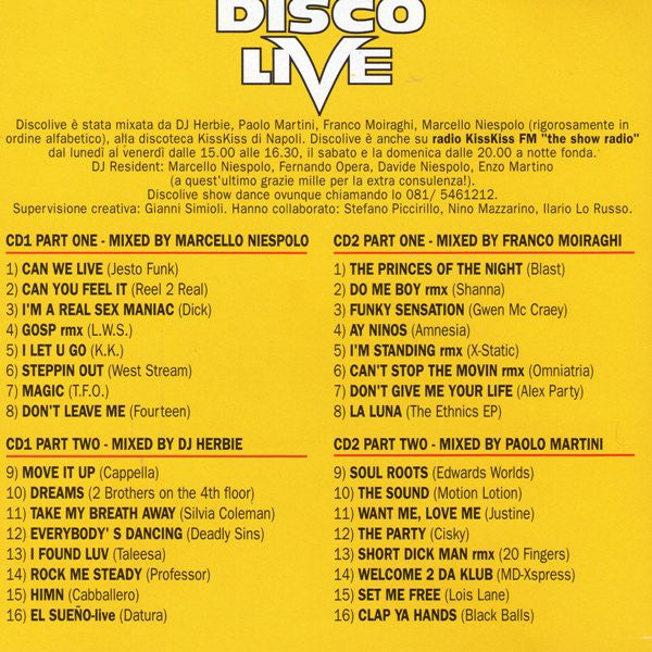 Various : Discolive (2xCD, Comp, Mixed)