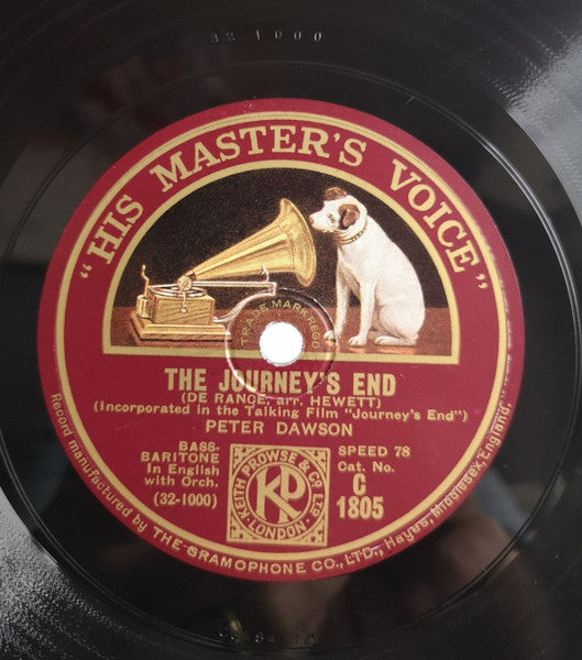 Peter Dawson : The Deathless Army / The Journey's End (Shellac, 12")