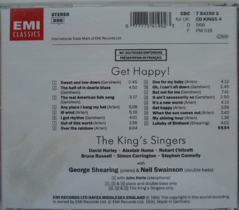 George Shearing And The King's Singers With Neil Swainson : Get Happy! (CD, Album)