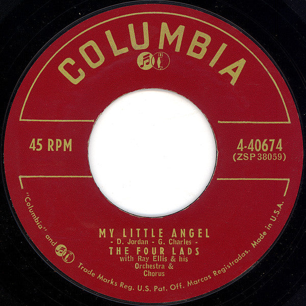 The Four Lads : Standing On The Corner (7", Single, Styrene)
