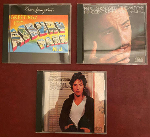 Bruce Springsteen : Greetings From Asbury Park N. J. / The Wild, The Innocent And The E-Street Shuffle / Darkness On The Edge Of Town (CD, Album, RE + CD, Album, RE + CD, Album, RE + Bo)