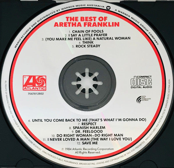 Aretha Franklin : The Best Of Aretha Franklin (CD, Comp, RE)