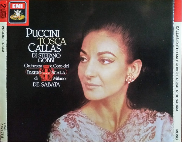 Puccini* - Callas*, Di Stefano*, Gobbi*, Orchestra* E Coro Del Teatro Alla Scala Di Milano*, De Sabata* : Tosca (2xCD, Album, Mono, RE, RM + Box, Sli)
